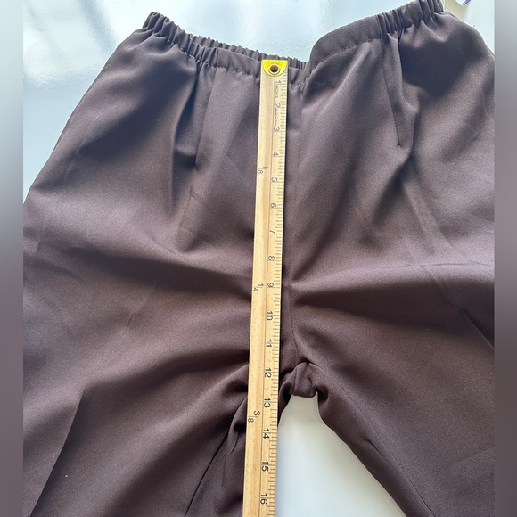 NWT Vintage Levi’s Bend Over Brown High Waisted Pleated Cropped Pants 12 Petite - Picture 7 of 7